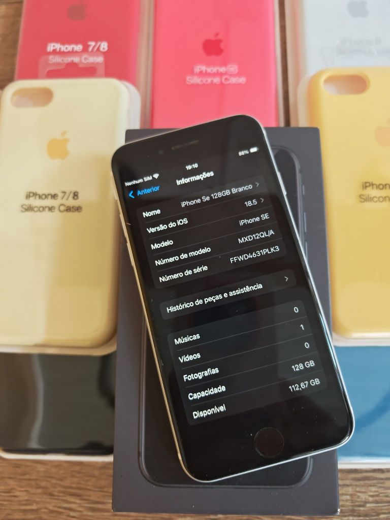 iPhone Se 128GB Branco Em Bom estado Aceito Ret