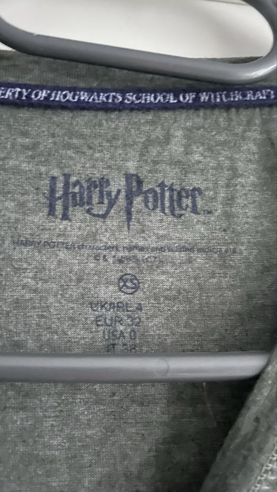 Harry Potter koszula nocna khaki mugole XS/34 nadruk primark