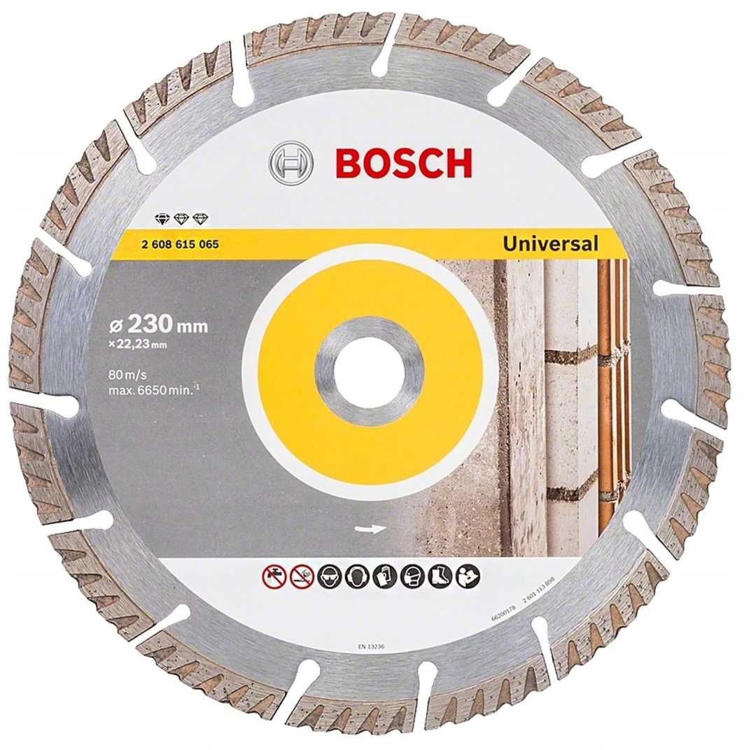 Uniwersalna Tarcza Bosch Diamentowa dla Cięcia Beton Cegła 230mm UNI