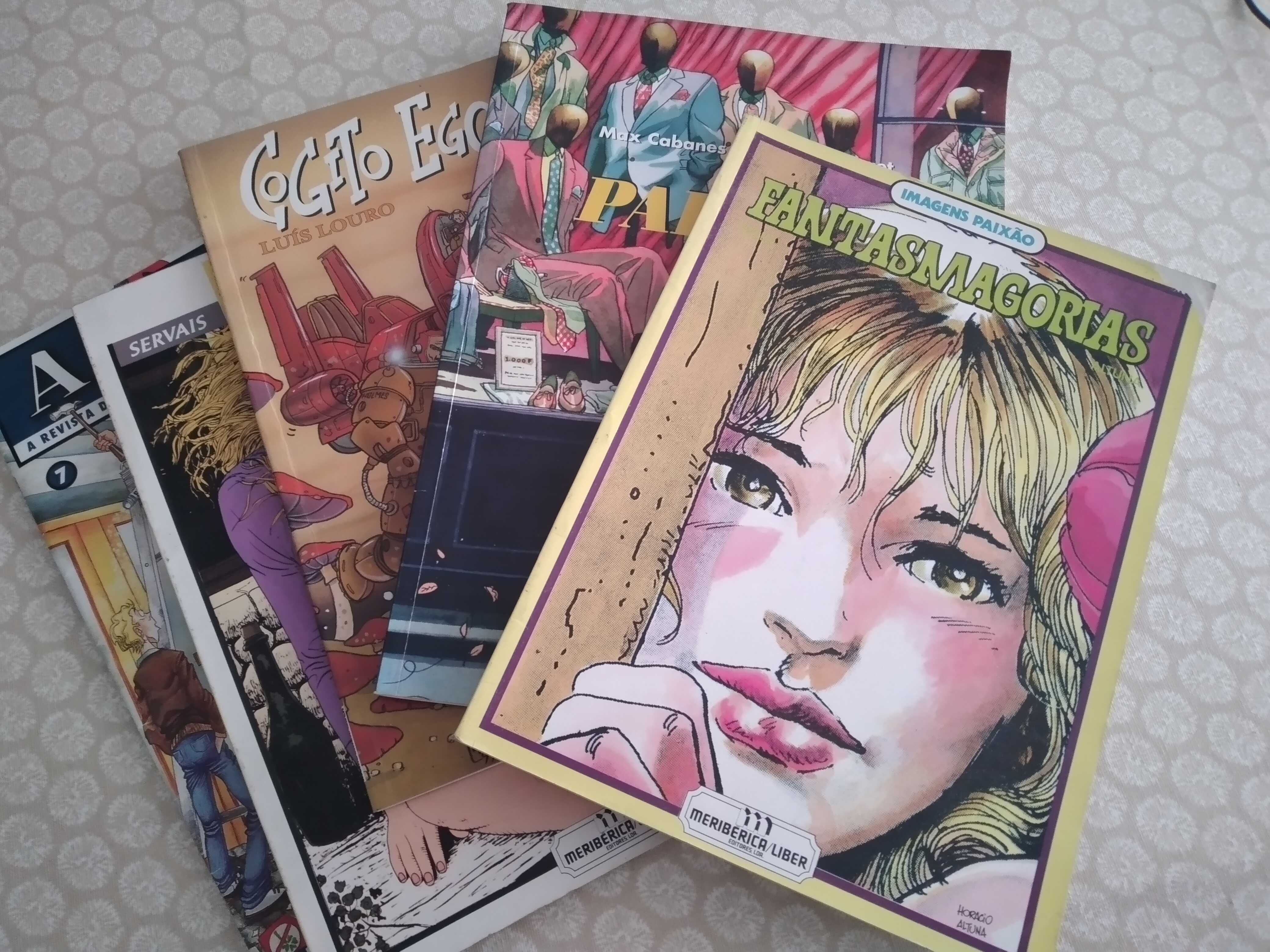 BDs de Manara, Pratt, Servais, Cabanes...