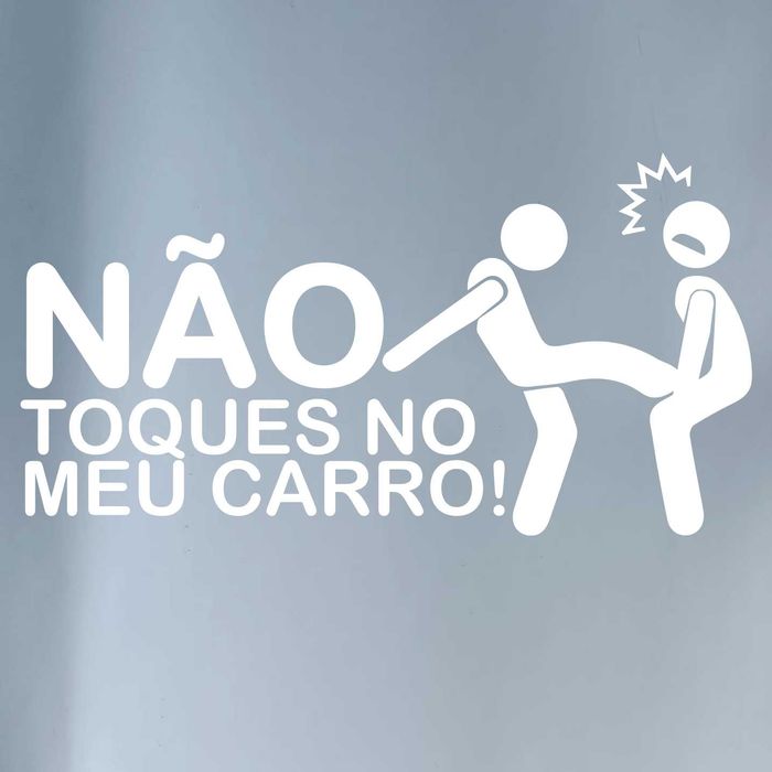 Autocolante Vinil Não Toques No Meu Carro