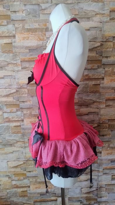 Krótka sukienka cosplay anime tiul kokardki rozmiar S