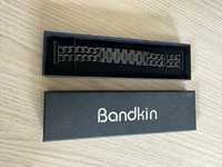 Czarna bransoleta Bandkin Apple Watch 44 / 45 mm