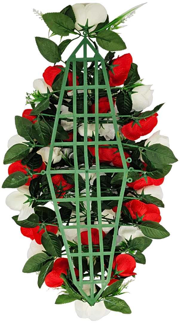 Gotowa kompozycja kwiatowa stroik z różyczek róża