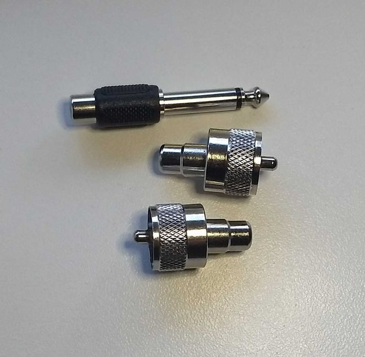 Кабельные переходы  СШ5 - RCA,   S-video- RCA,   Jack6,3 - RCA