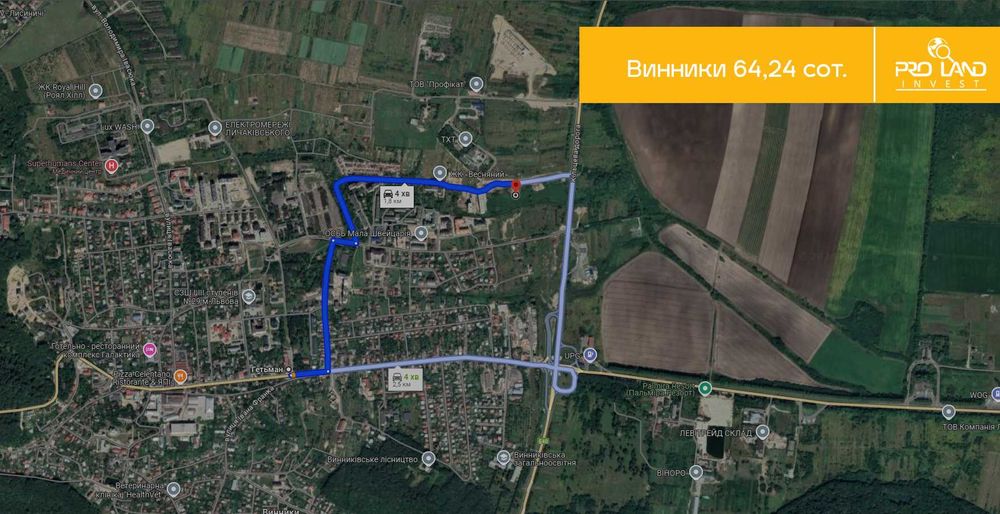 Продаж ділянки в Винниках 64,27сот