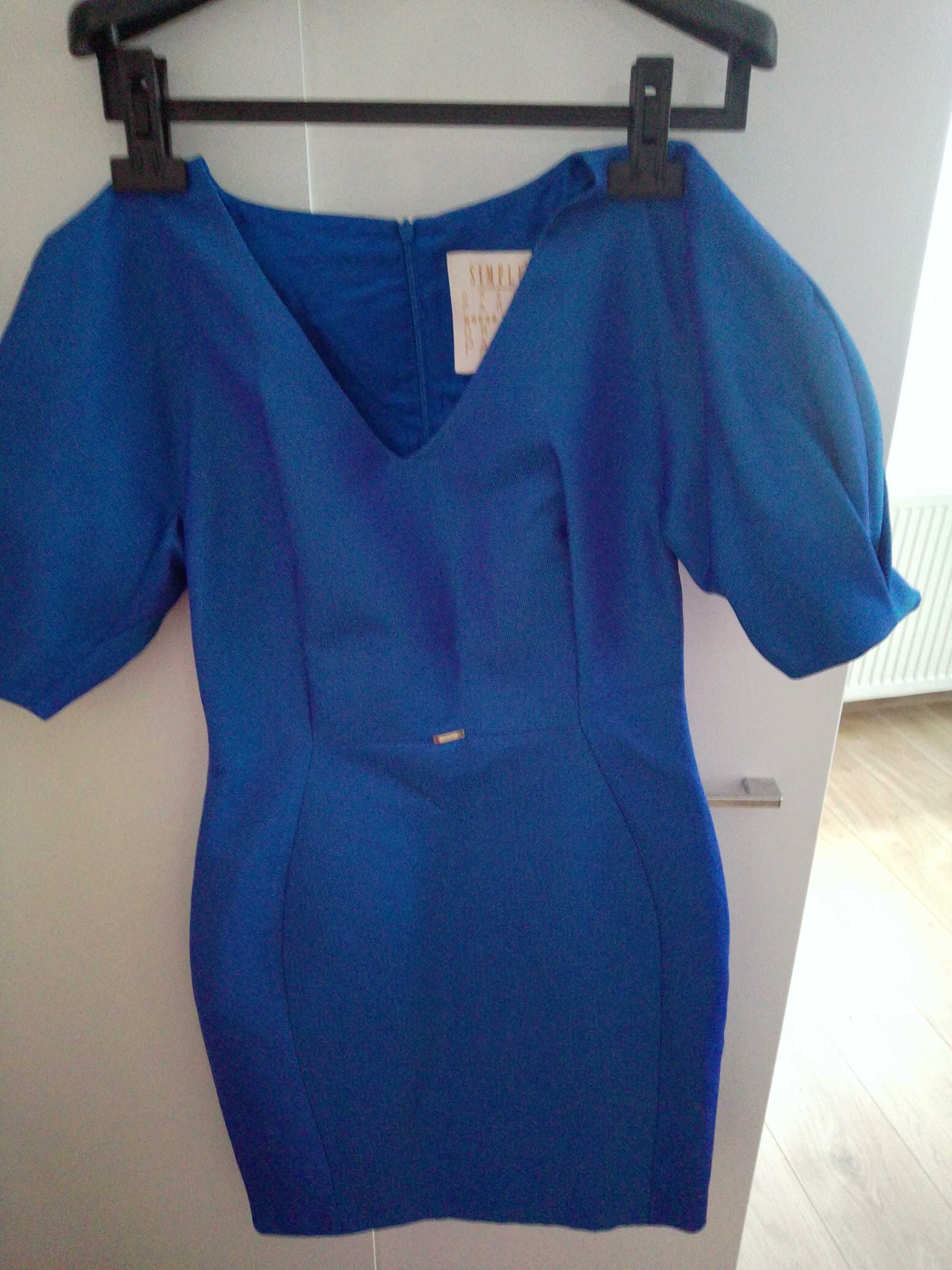 Elegancka sukienka damska z podszewką z Simple