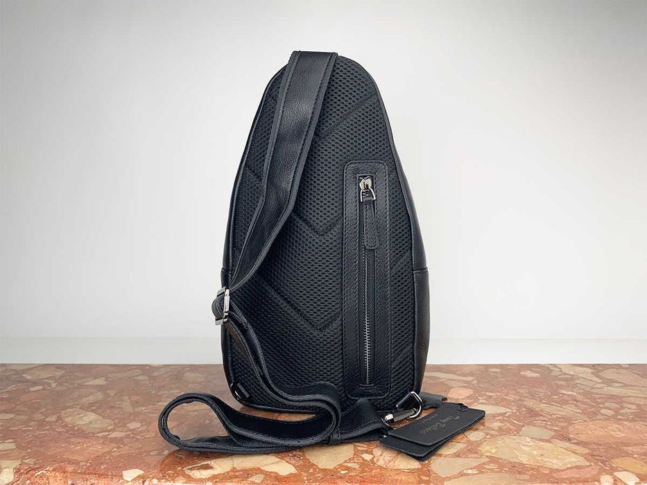 Сумка слінг шкіряна рюкзак 1 лямка TonyBellucci T5220 сумка слинг кожа