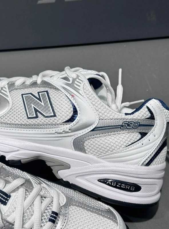 New Balance530_White Sneakersy Damskie_Moda Urocze  40.5
