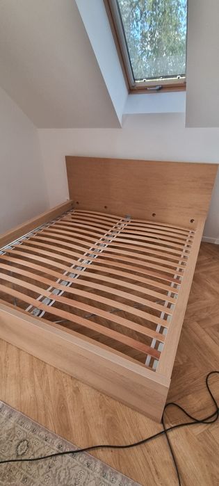 Ikea malm łóżko rama 180 x 200 dąb kolor dębowy Luroy