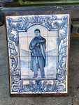 Antigo painel de azulejos