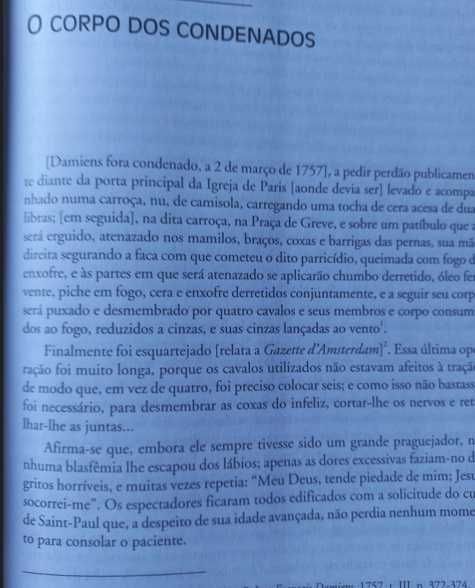 Vigiar e Punir - Michel Foucault; História da Violência nas Prisões