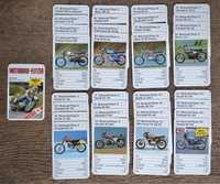 Karty do gry kwartet Motocykle retro motory sport vintage gra zabawa