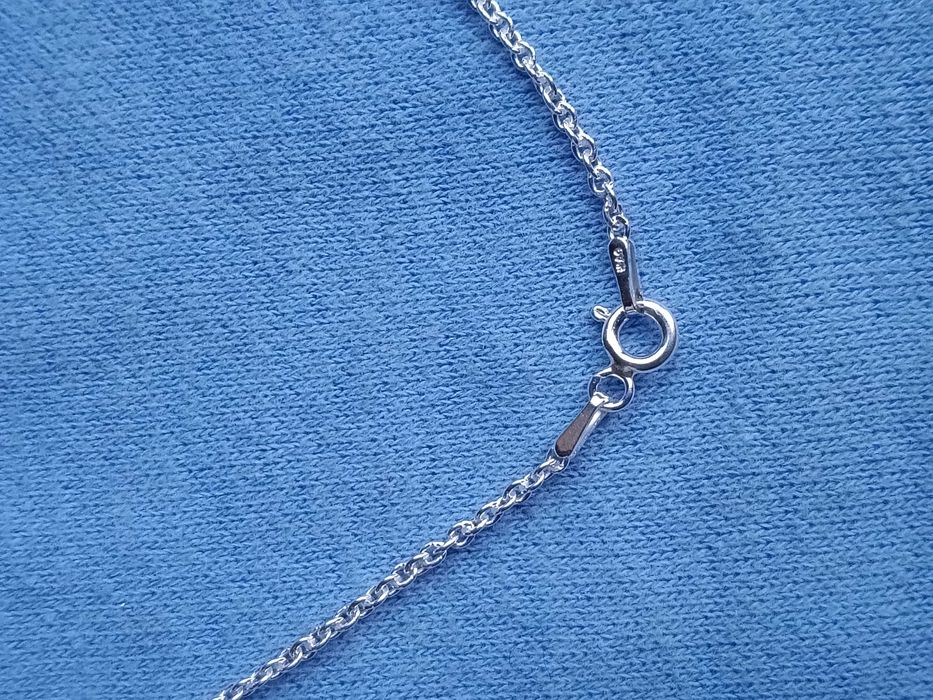 Delikatny łańcuszek 50 cm Srebro 925 Splot ankier Naszyjnik