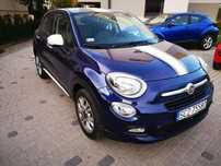 Fiat 500X oryginalne od nowości oklejenie białymi pasami na masce i dachu