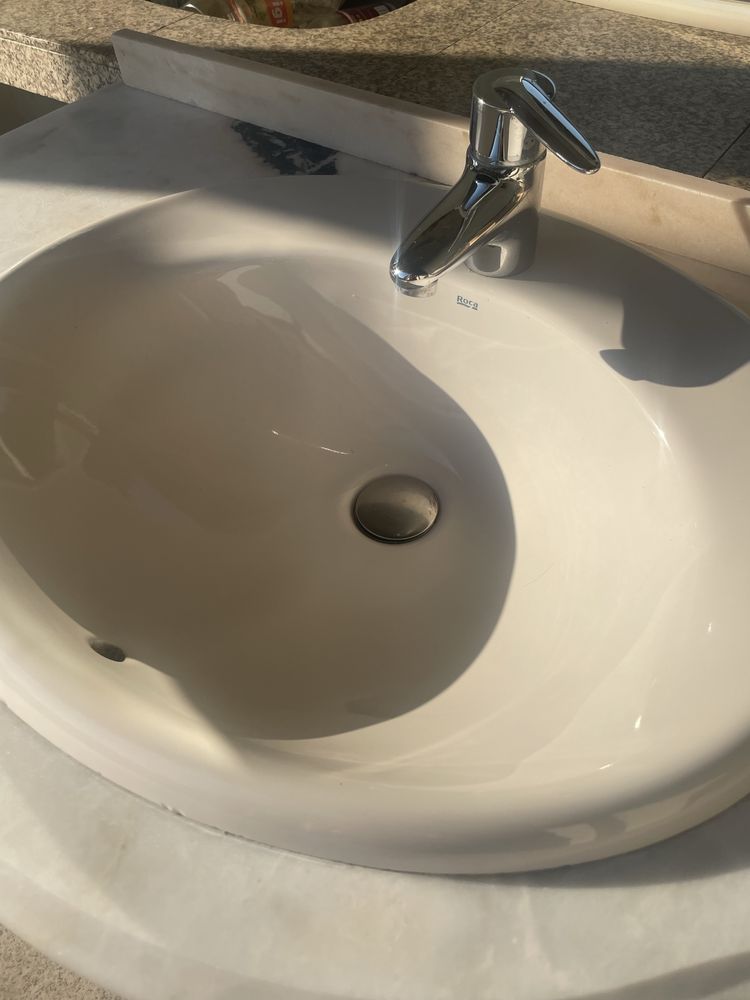 Movel casa de banho Wc com prateleira, conjunto de cor pergamon