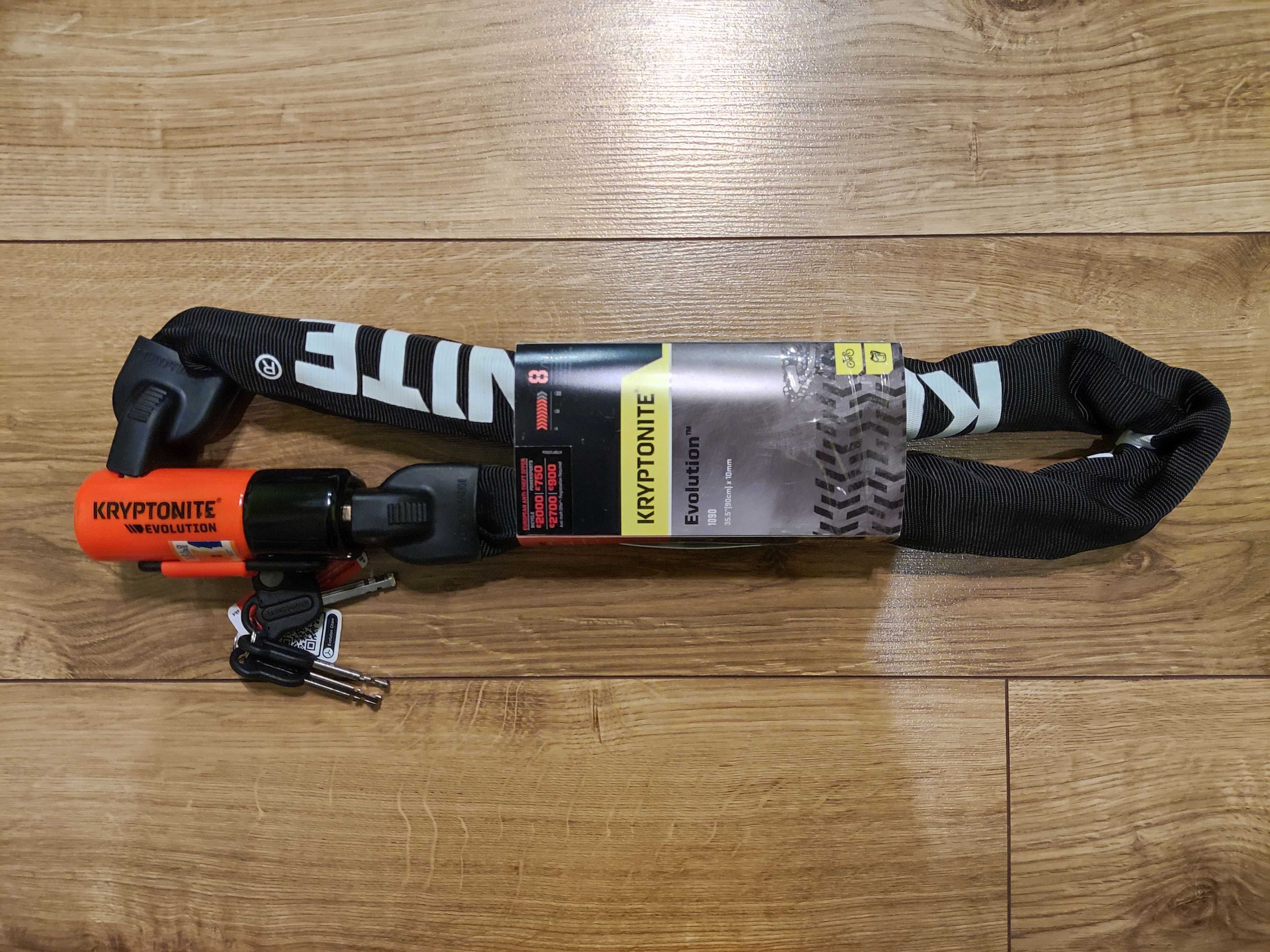 Łańcuch Kryptonite Evolution 4 Integrated Chain 1090, 90 cm