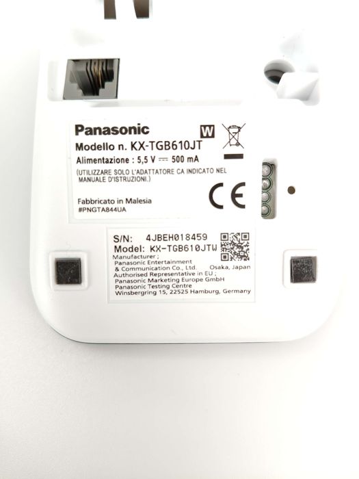 Cyfrowy Telefon bezprzewodowy Panasonic kx-tgb610jtw czarny