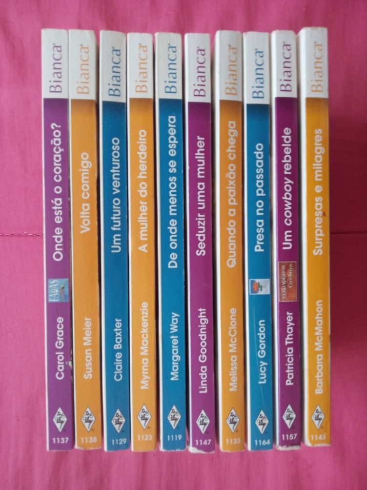 70 livros: Bianca, Sabrina, Desejo, Júlia, Euromance