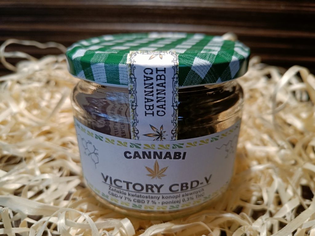 10 gramów suszu Victory CBD-V i CBD / 7-10%+7-10% indoor