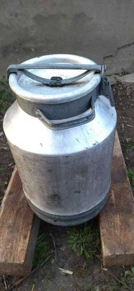 Бідон алюмінієвий 40л савдеповський вічний (висота 54см , діаметр35см)