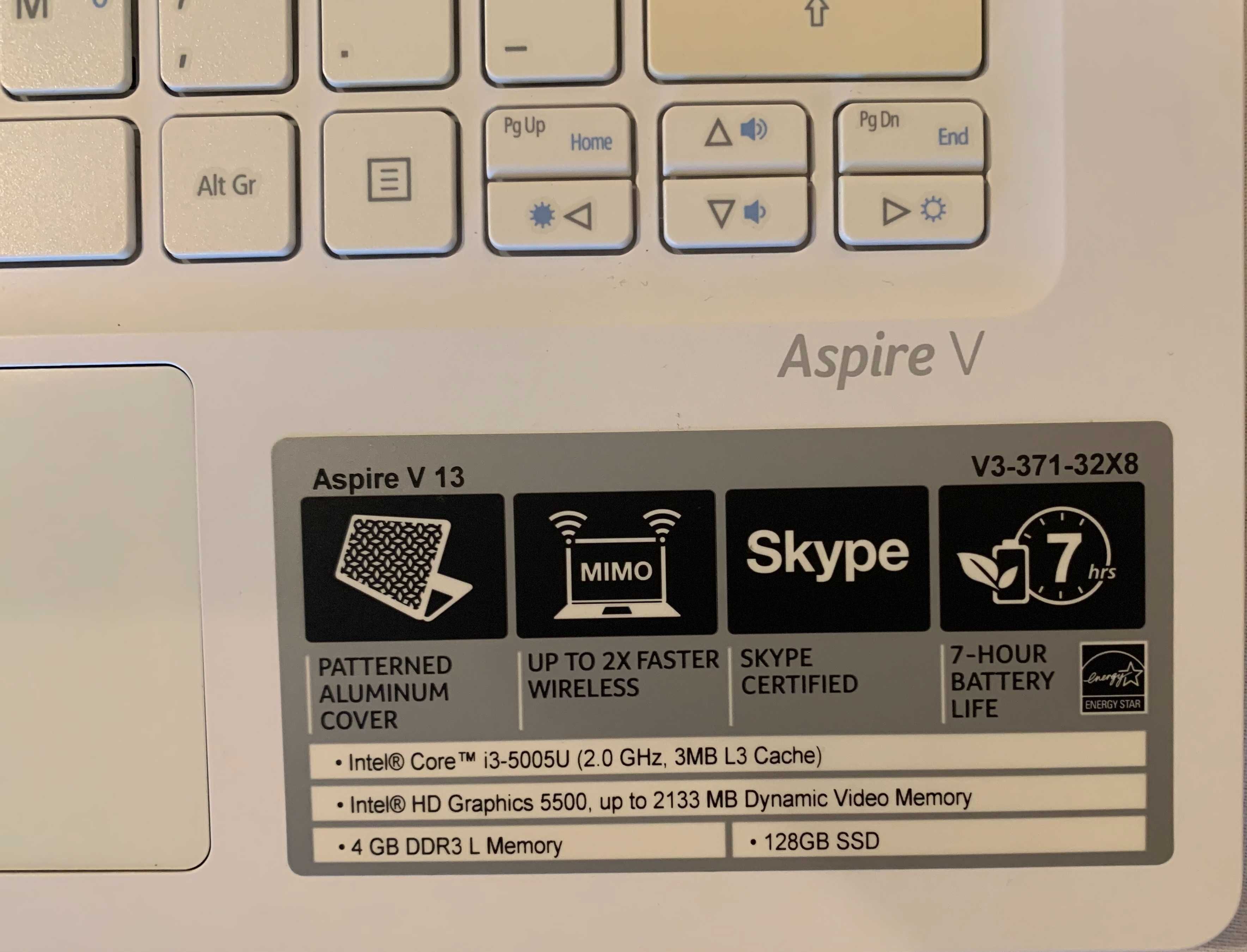 Portátil Acer Aspire V13 como novo