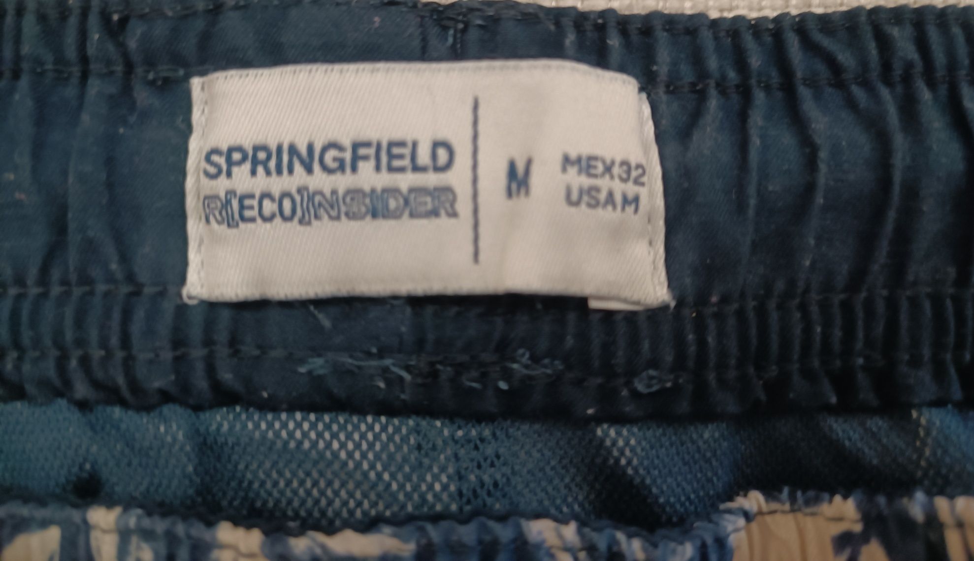 Calções de banho Springfield, estampado floral, tamanho M