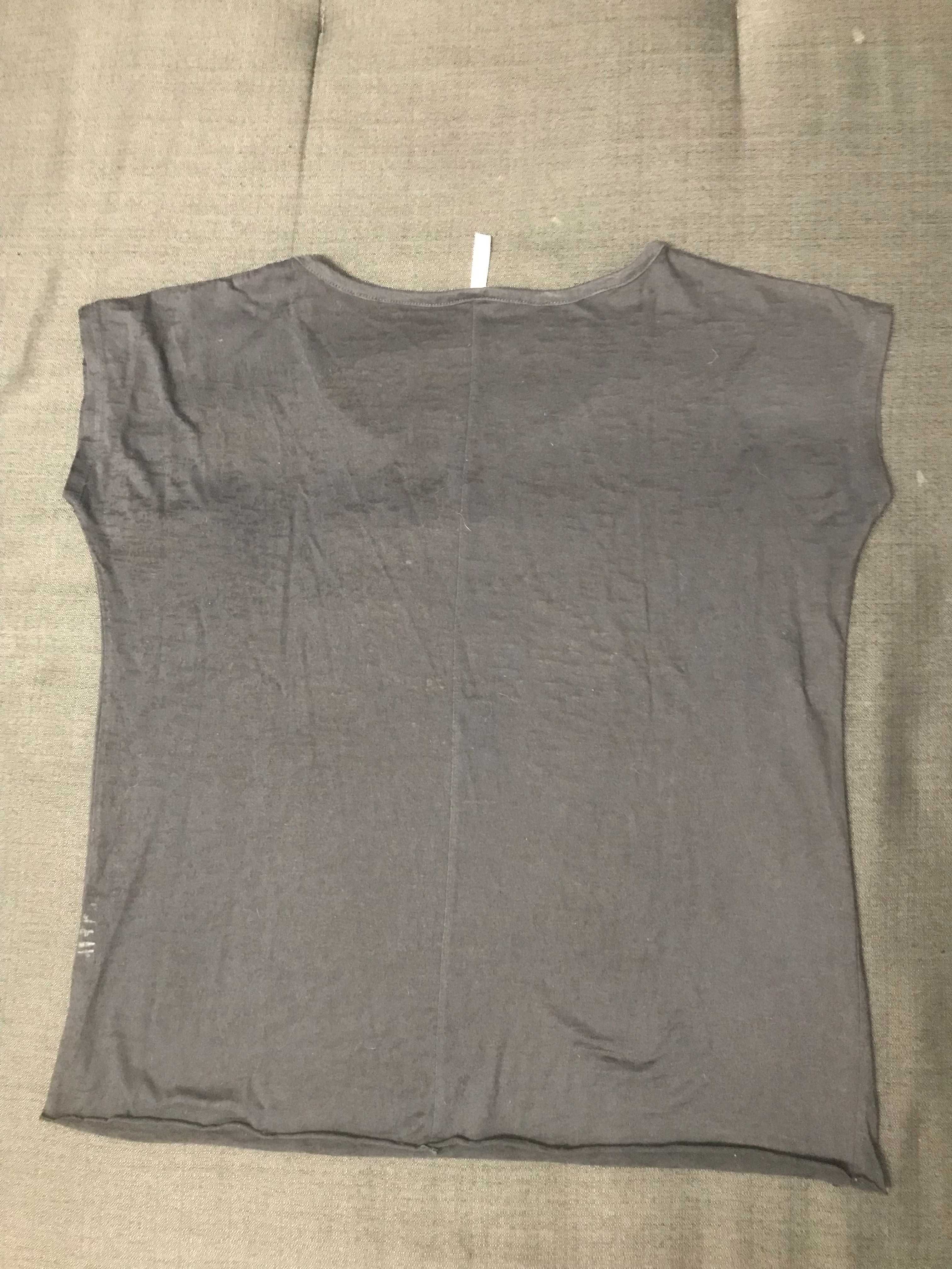 Koszulka bluzka crop top cienka czarna błyszczący krzyż New Yorker L