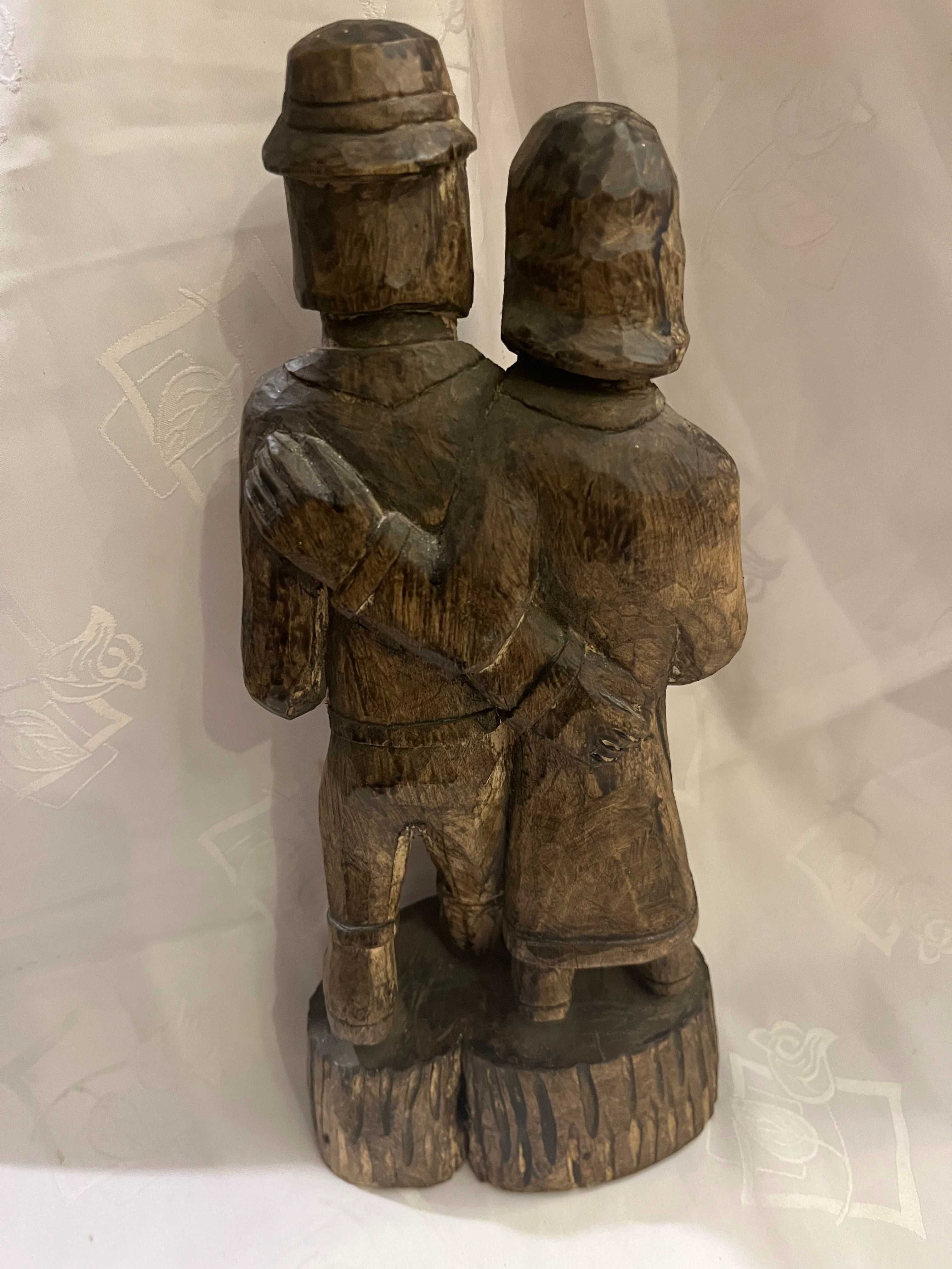 Para włościan, drewniana rzeźba ludowa, Bronisław Bednarz
