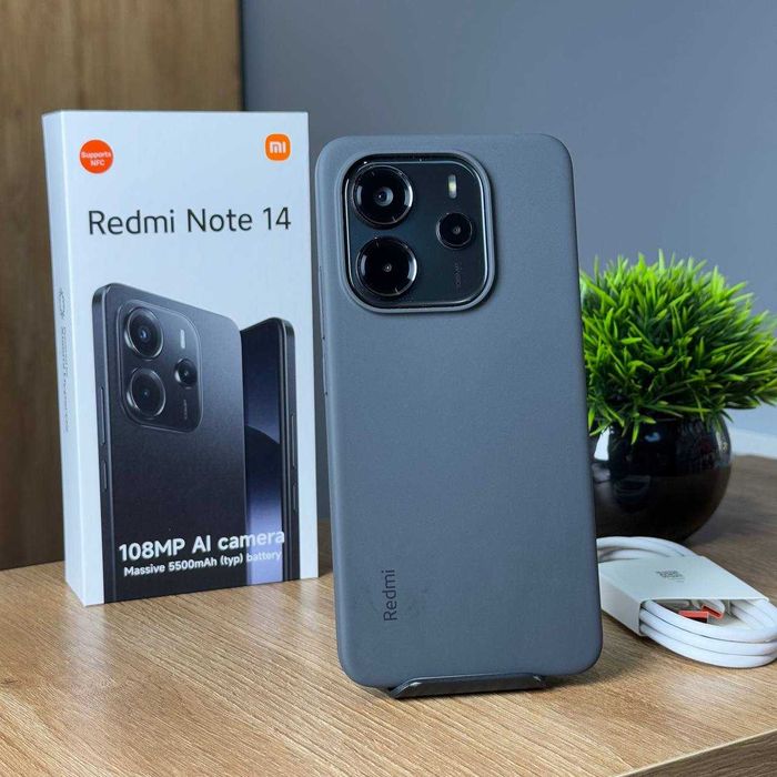 Телефон Xiaomi Redmi Note 14 4G 8/256Gb Black Купити Смартфон