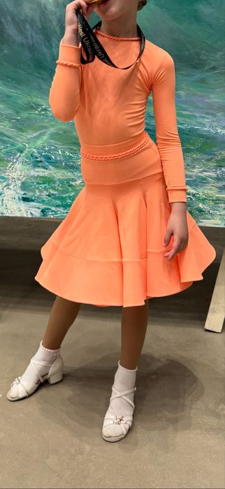 Сукня для бальних танців бейсік, 122-130 см. Перший продаж