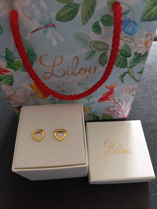 Kolczyki Lilou pozłacane nowe