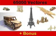 Pack de 65000 Vetores para Máquinas Dxf, Cdr de Corte a Laser e CNC