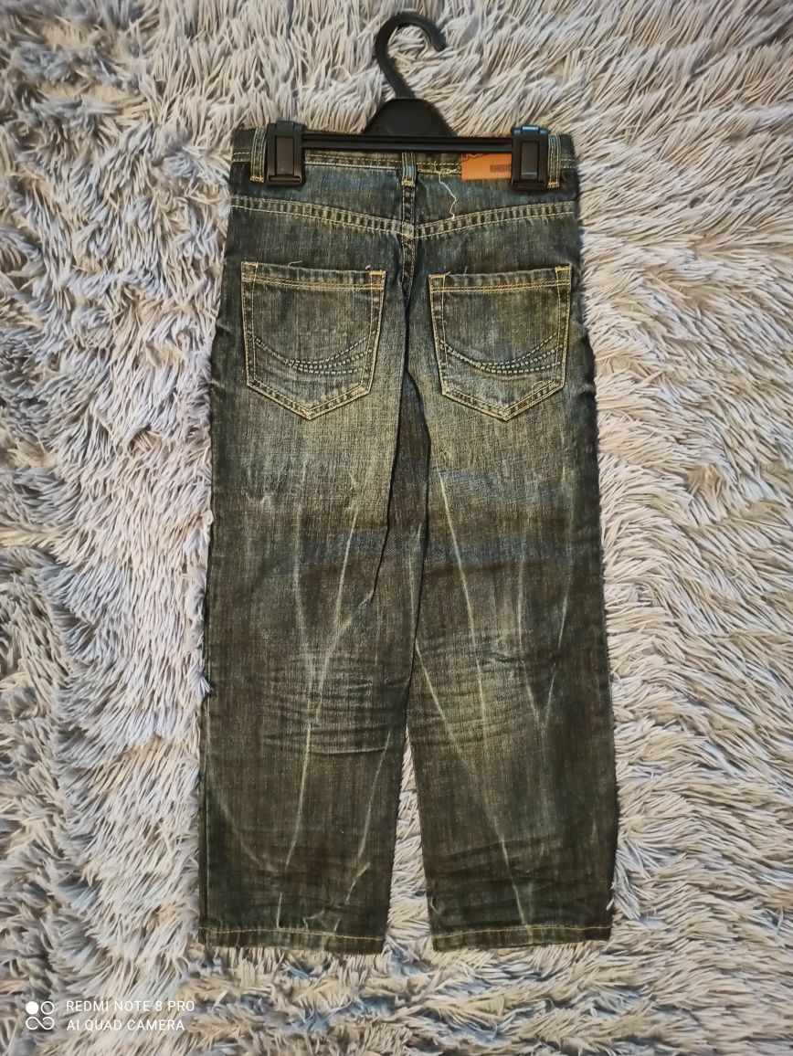 Spodnie chłopięce dżinsowe jeans INDIGO rozmiar 128 outlet