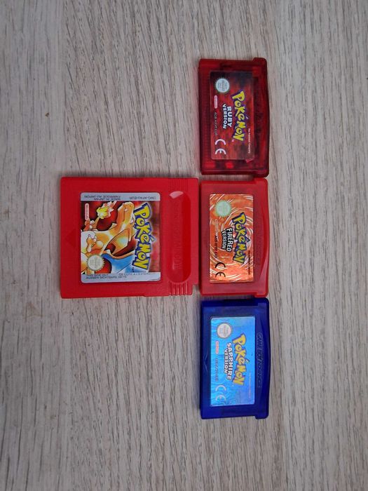 Jogos Pokémon Game Boy Color / Advance Red Sapphire Ruby FireRed