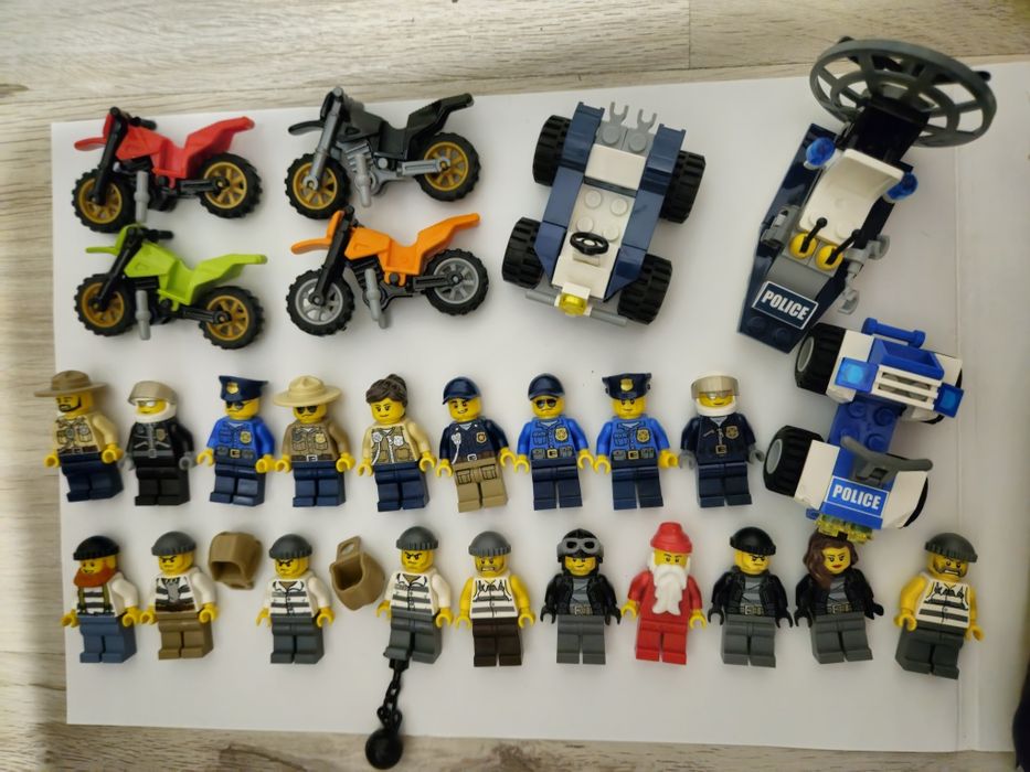 Minifigurki lego city policjanci i złodzieje