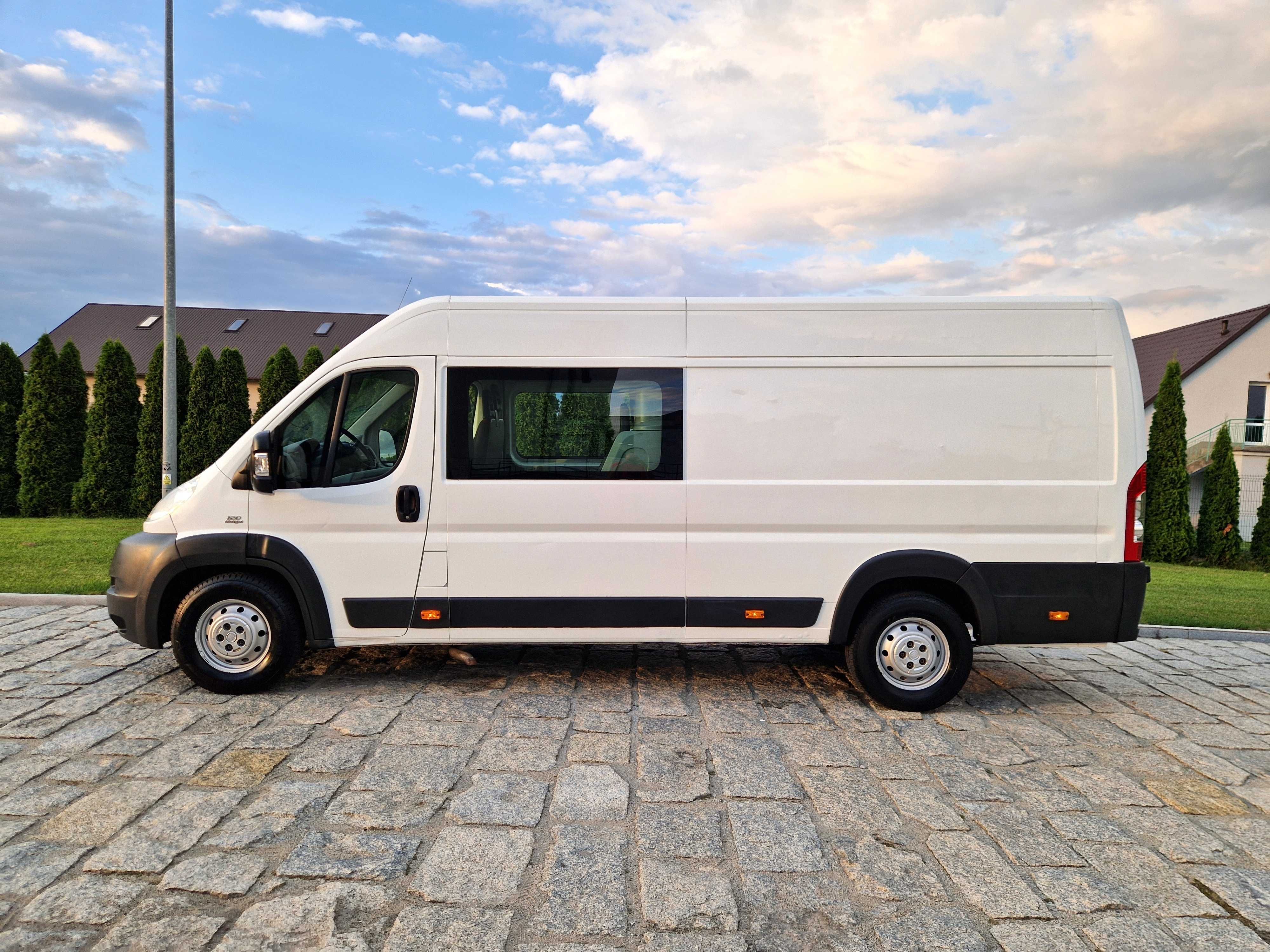 Fiat Ducato Max L4 Orginał 7 Osób Brygadówka Doka Holenderka iveco 120