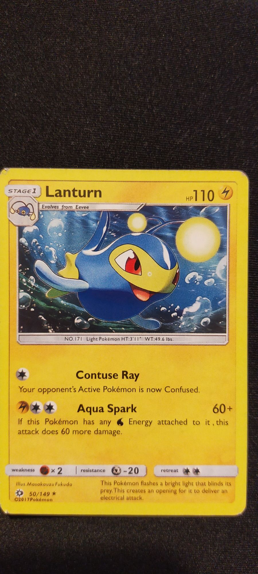 Pokémon - Lanturn 50/149 (Sun & Moon)