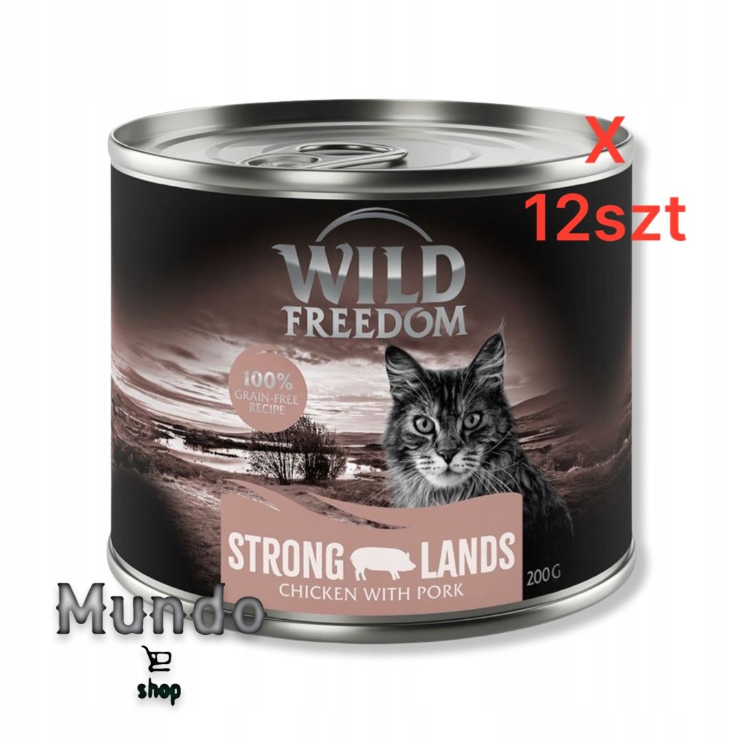 karma dla kota Wild Freedom Smak kurczak z wieprzowiną 200 g 12 szt