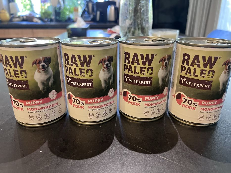 Raw paleo karma dla szczeniaka wieprzowina