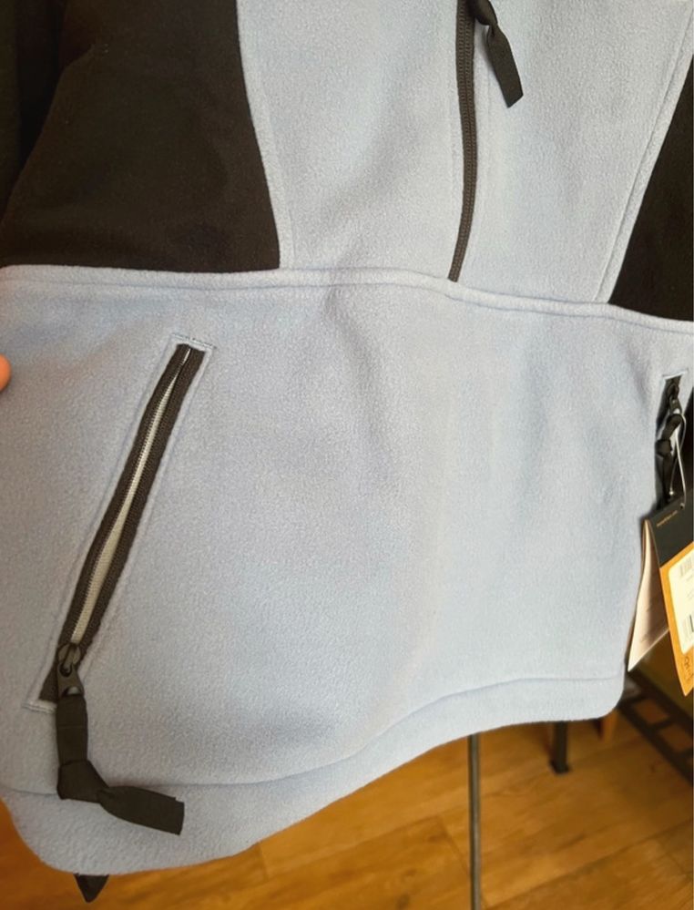 The North Face Attitude Zip Kurtka Z Polaru Baby Blue Black S