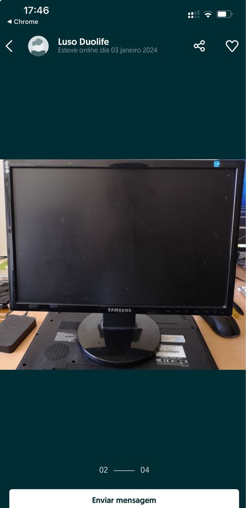 Monitor samsung 19 polegadas