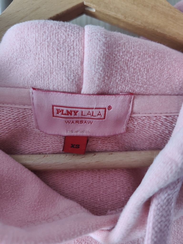 Bluza z kapturem kangurka oversize Plny Lala xS 34 Piña Colada