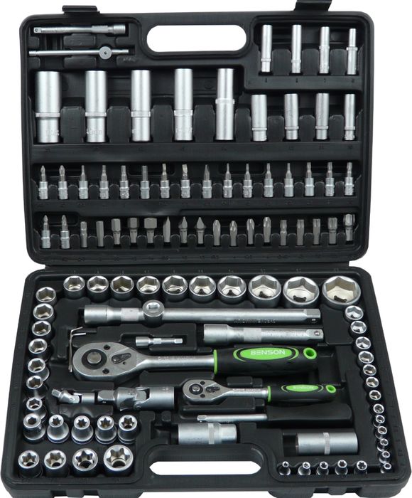 Zestaw Kluczy Nasadowych Torx Benson 108 Elementów Chrom Vanadium