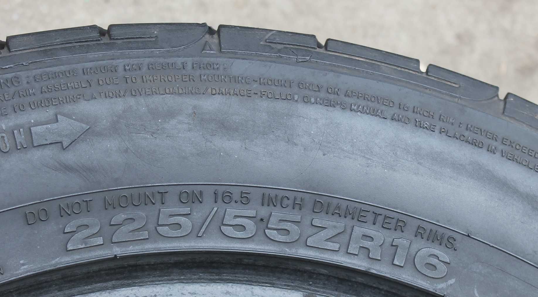 Літні шини, літня резина 225/55/R16 Dunlop Sp Sport, на задок
