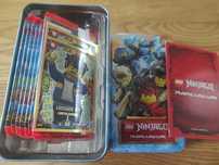 Karty ninjago 7 seria (po niemiecku) z puszką
