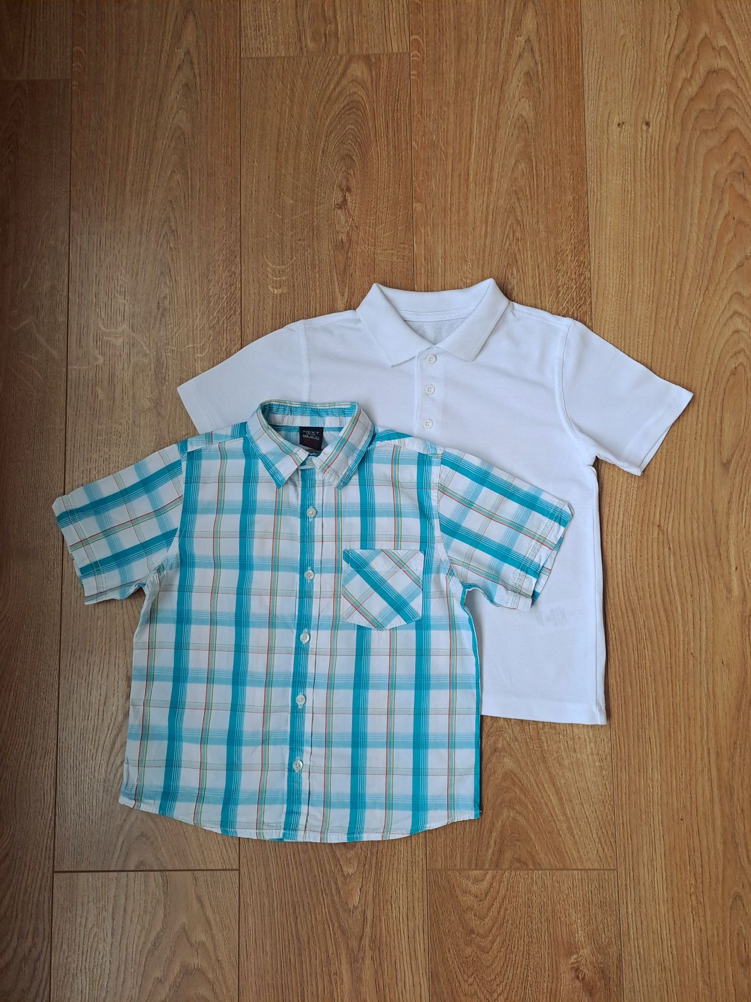 Набор/рубашка с коротким рукавом/белая тенниска для мальчика/ поло