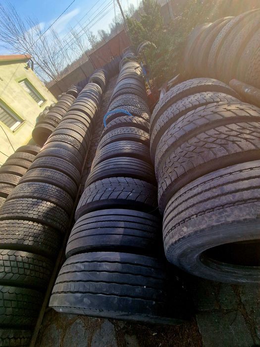 Opona 315/70R22.5 opony używana przód naped przyczepa rolnicza