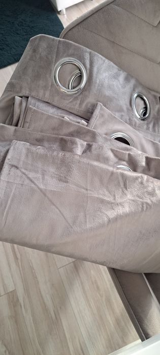 Zasłony welurowe 2 szt na przelotkach