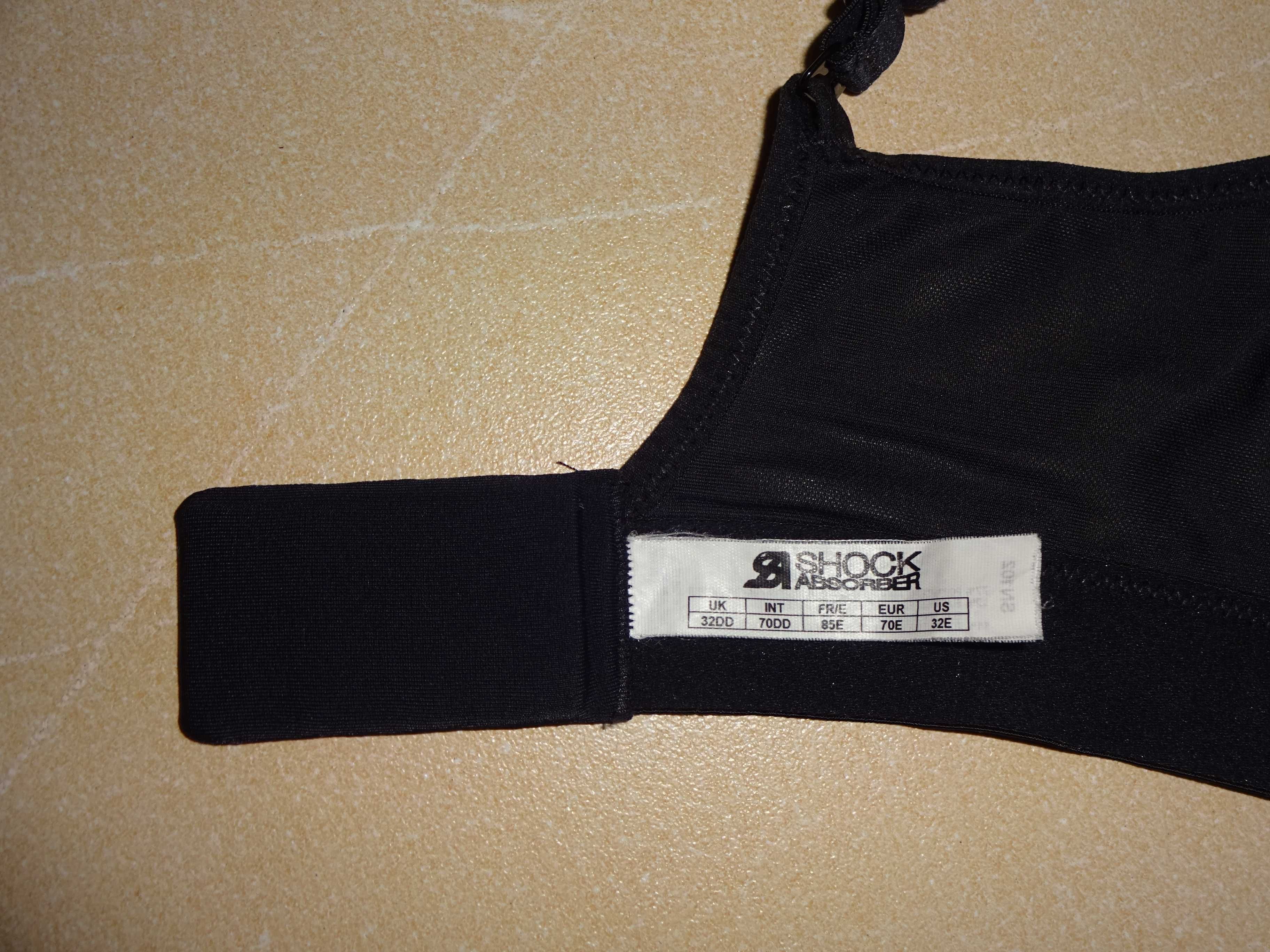 SHOCK ABSORBER oryg. czarny sportowy biustonosz Okazja 70E